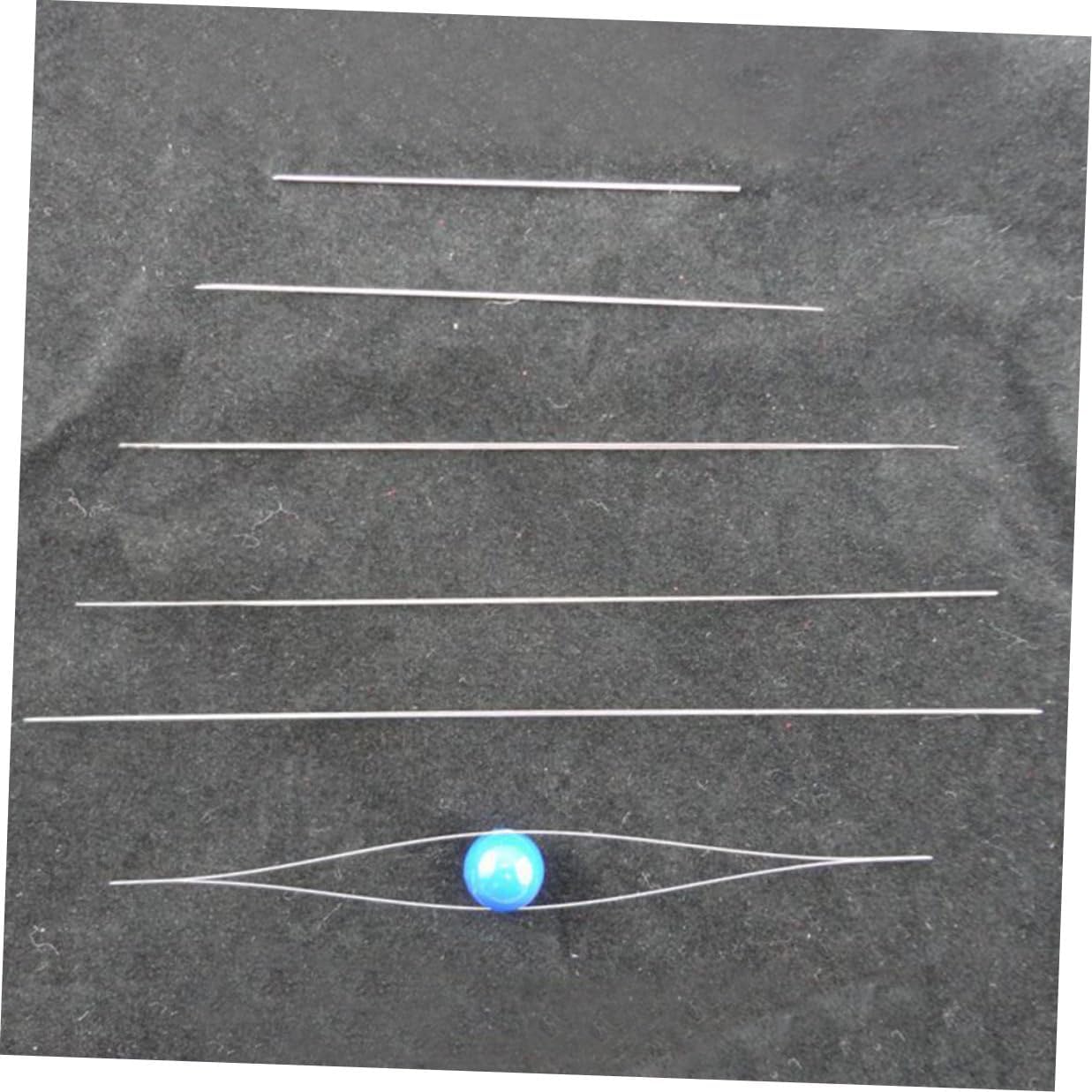 PRETYZOOM 20pcs Big Eye Bead Needles DIY Beading Thread Needles Craft Making Tool for Hand Sewing and Embroidery 76mm Opening Suitable for Beads DIY Projects