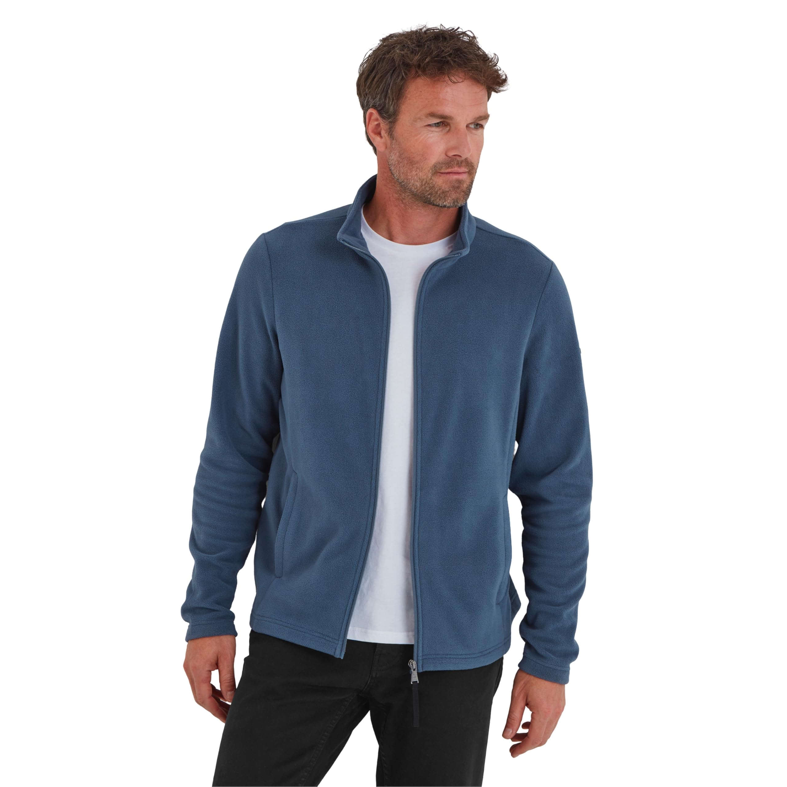 TOG24 Revive Mens Fleece Jacket. Mens Fleece Made From 100% Recycled Polyester With Full-Zip. Mens Fleece Jacket With 2 Lower Pockets, Lightweight & Warm, Anti-Pill Fabric