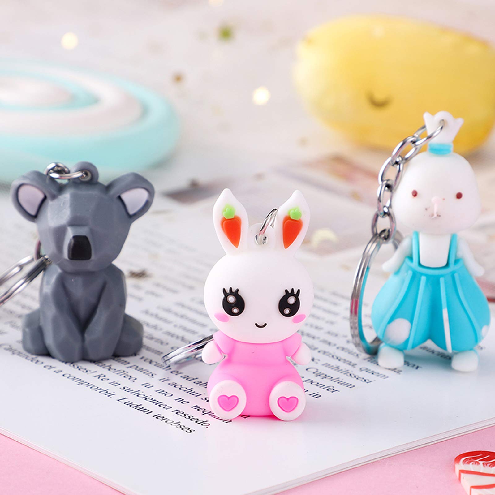 10 Portachiavi In Metallo Con Anelli Aperti - Oro Rosa, 25-30 Mm, Per Artigianato E Chiavi - Foto 11