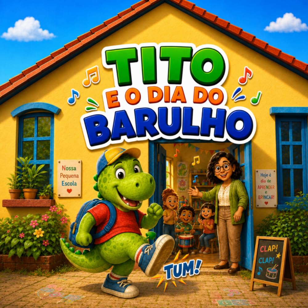 Tito e o Dia do Barulho: Uma história divertida sobre escuta, respeito e convivência na escola (Tito, o Dinossauro na Escola)