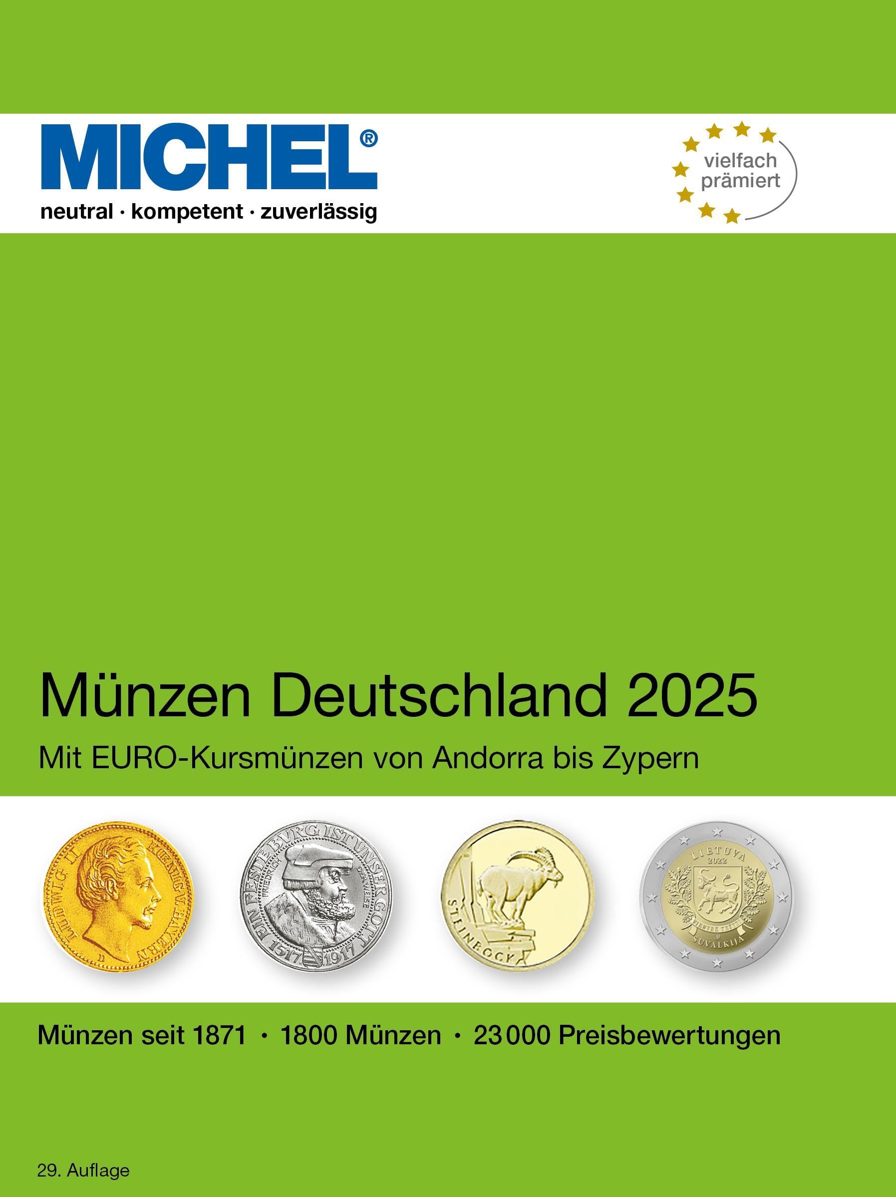 Münzen Deutschland und Eurokursmünzen 2025