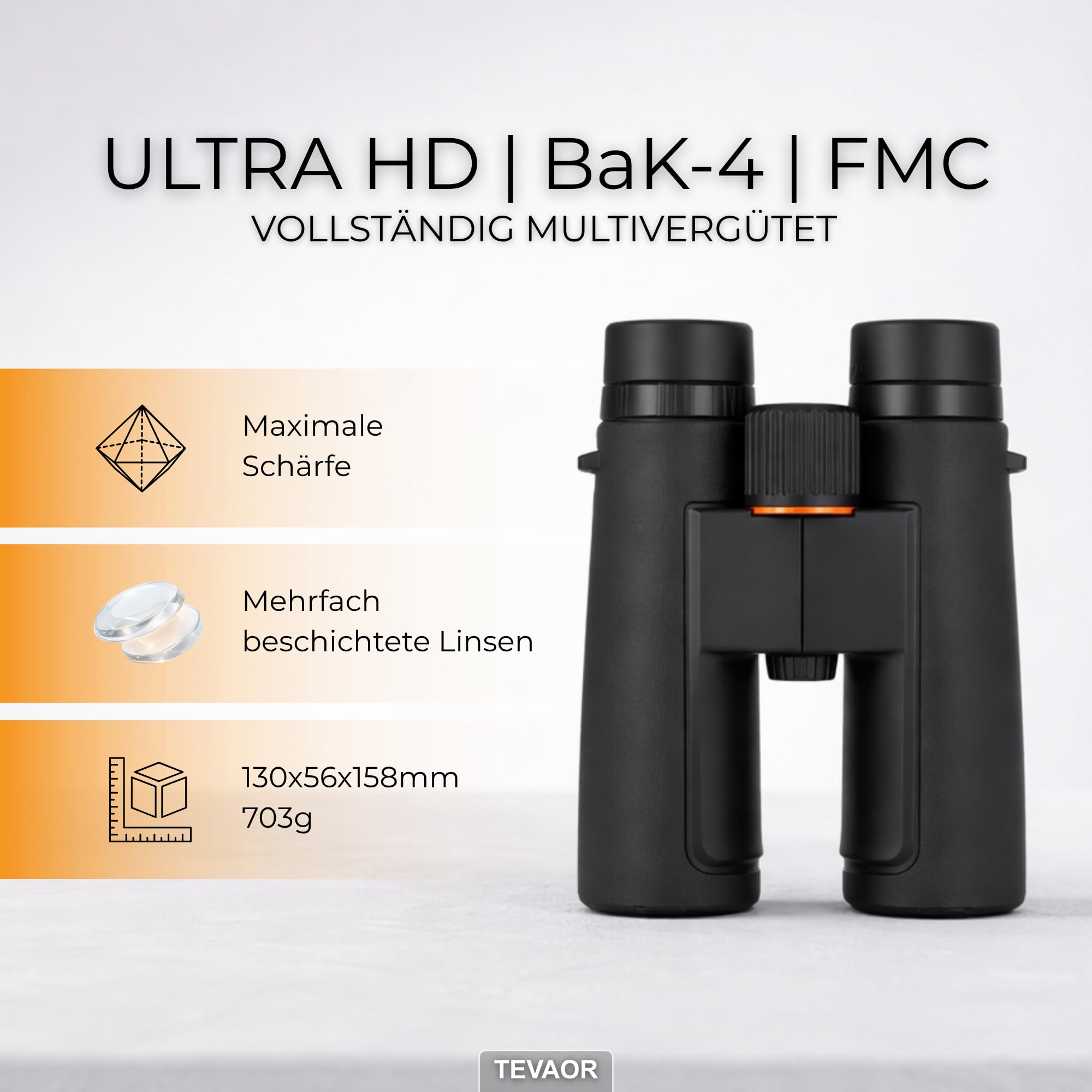 Fernglas 10x42 für Erwachsene & Brillenträger – BaK4 & FMC-vergütet, HD Feldstecher – Wetterfest & Beschlagfrei durch Nitrogenfüllung – für Wandern, Outdoor, Vogelbeobachtung, Jagd & Reisen