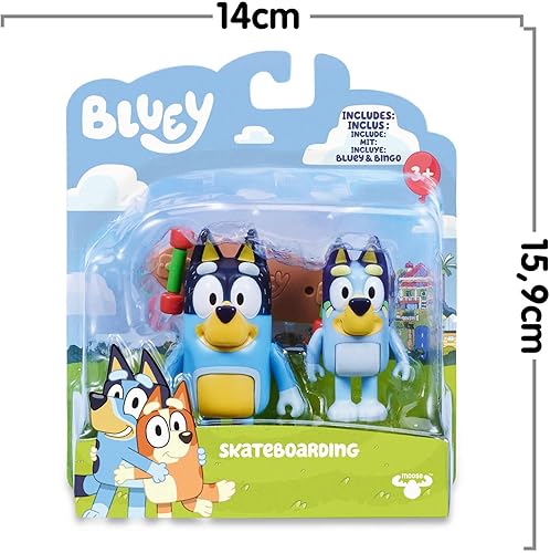 Miniatura 6 de Famosa Bluey Figure 6 cm Pack 2 Figures 4 Mod. sdos, BLY00000
