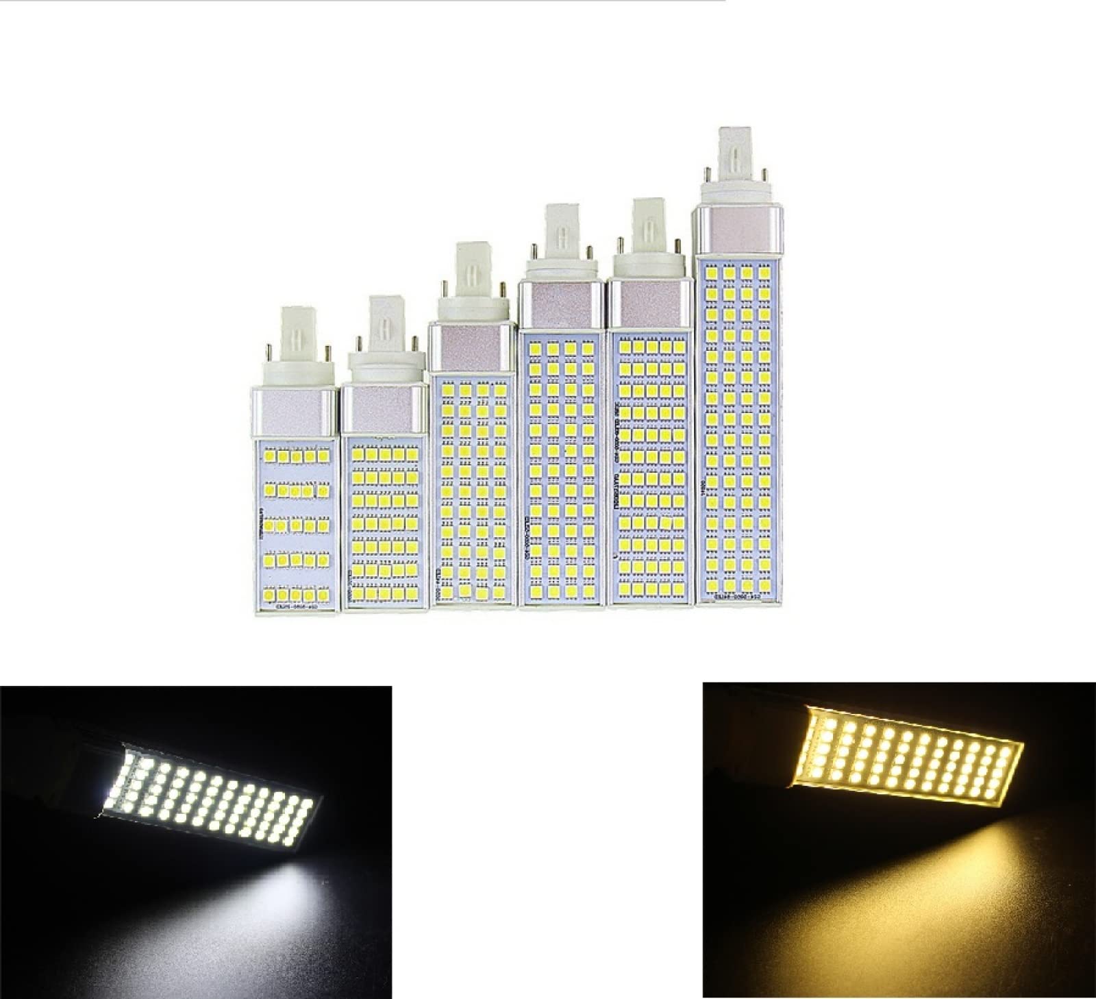 JrEam LED PL-Maiskolbenlampe – G23/G24/E27 Sockel, 5–15W, 85–265V, Warm- Oder Kaltweiß, Energiesparend, Lange Lebensdauer