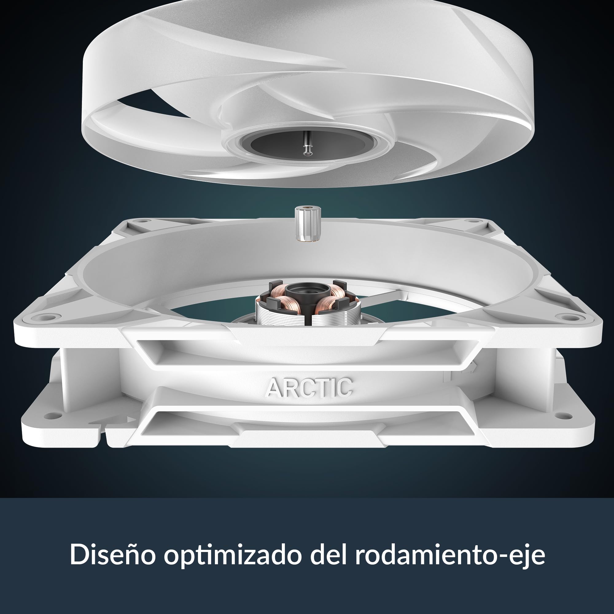 ARCTIC P14 Pro Reverse A-RGB (3 Piezas) - 140 mm Ventilador Prémium con flujo de aire inverso, Ventilador PWM con divisor de cable en Y, 400-2650 rpm, 0 rpm <5% PWM, 5V Digital RGB, FDB, 4-Pin -