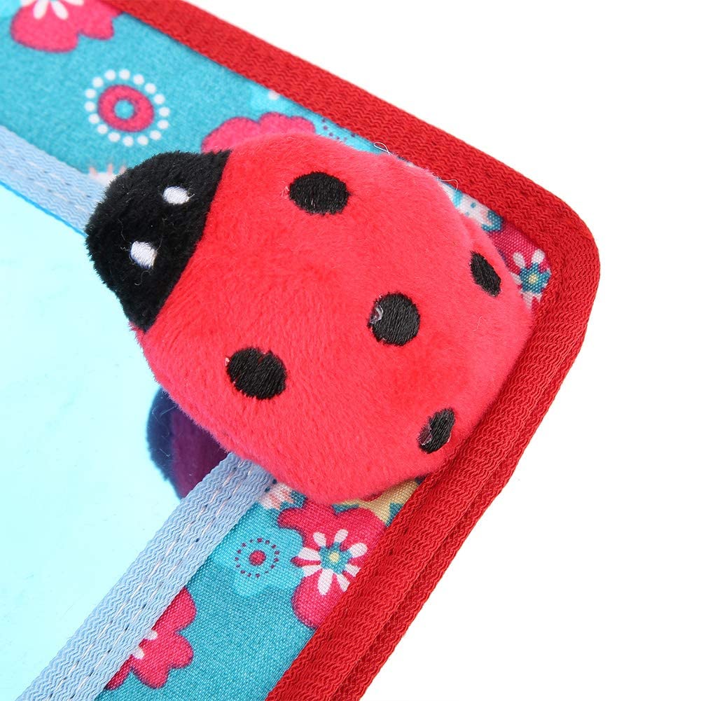 Zerodis Tummy Time Lustro podłogowe, kolorowe urocze dziecko siedzi i zobacz lustro podłogowe niemowlę rozwojowa zabawka dla dzieci w wieku od 0 miesięcy