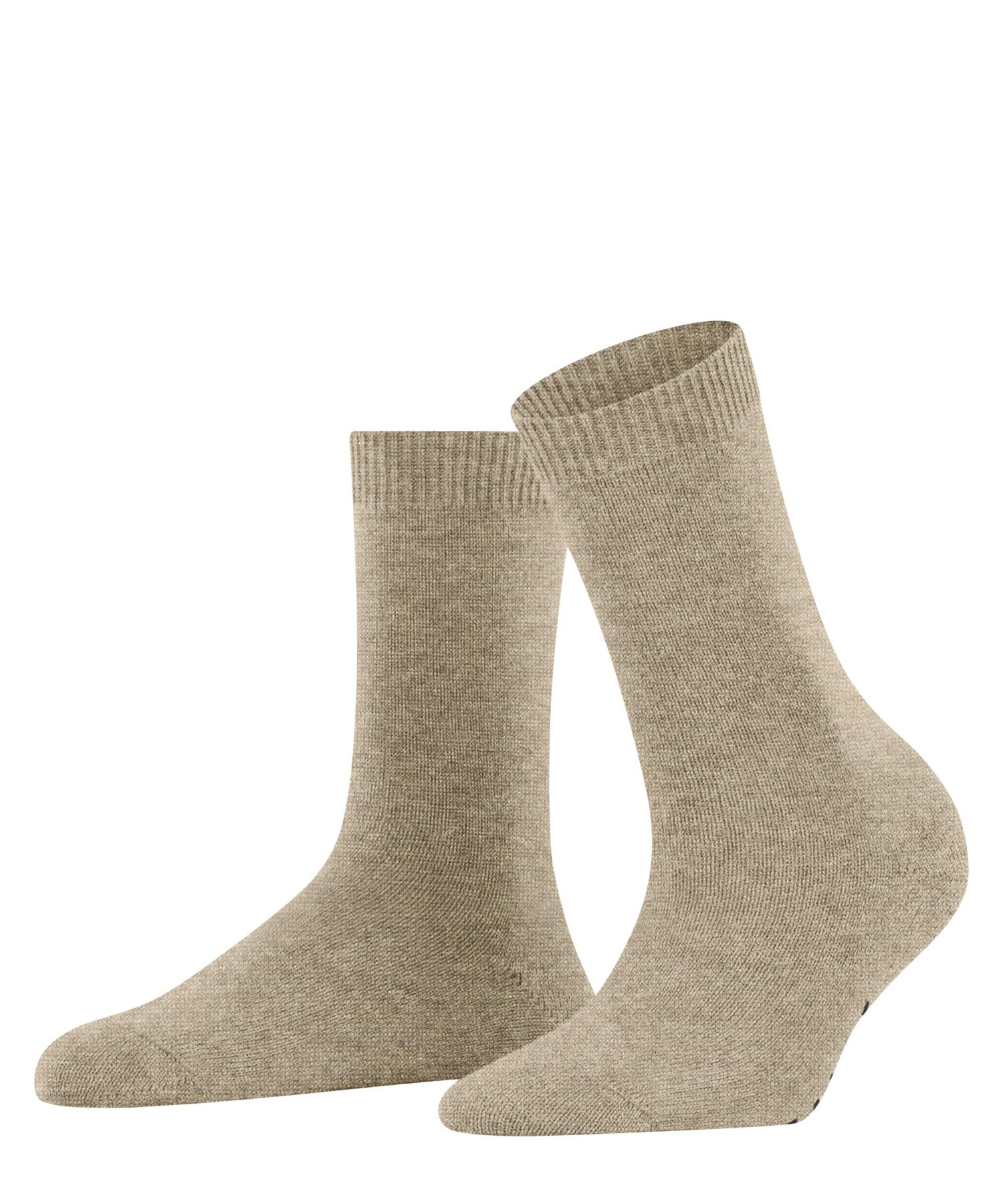 FALKE Women's Cosy Wool W So Viscose Cashmere Plain 1 Pair Socks, Beige Melange 4091, 5.5-8