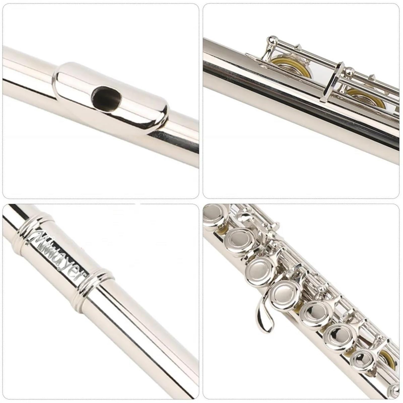 Profesjonalna Wydajność Flet 16 Zamkniętych Otwartych Otworów C Key Profesjonalny Instrument Muzyczny Na Flet Poprzeczny Z Zestawem Instrumentów Fletowych