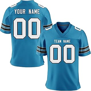 Custom Football Jersey Stitched/Printed Personalized Add Your Name & Number for Men/Women/Youth