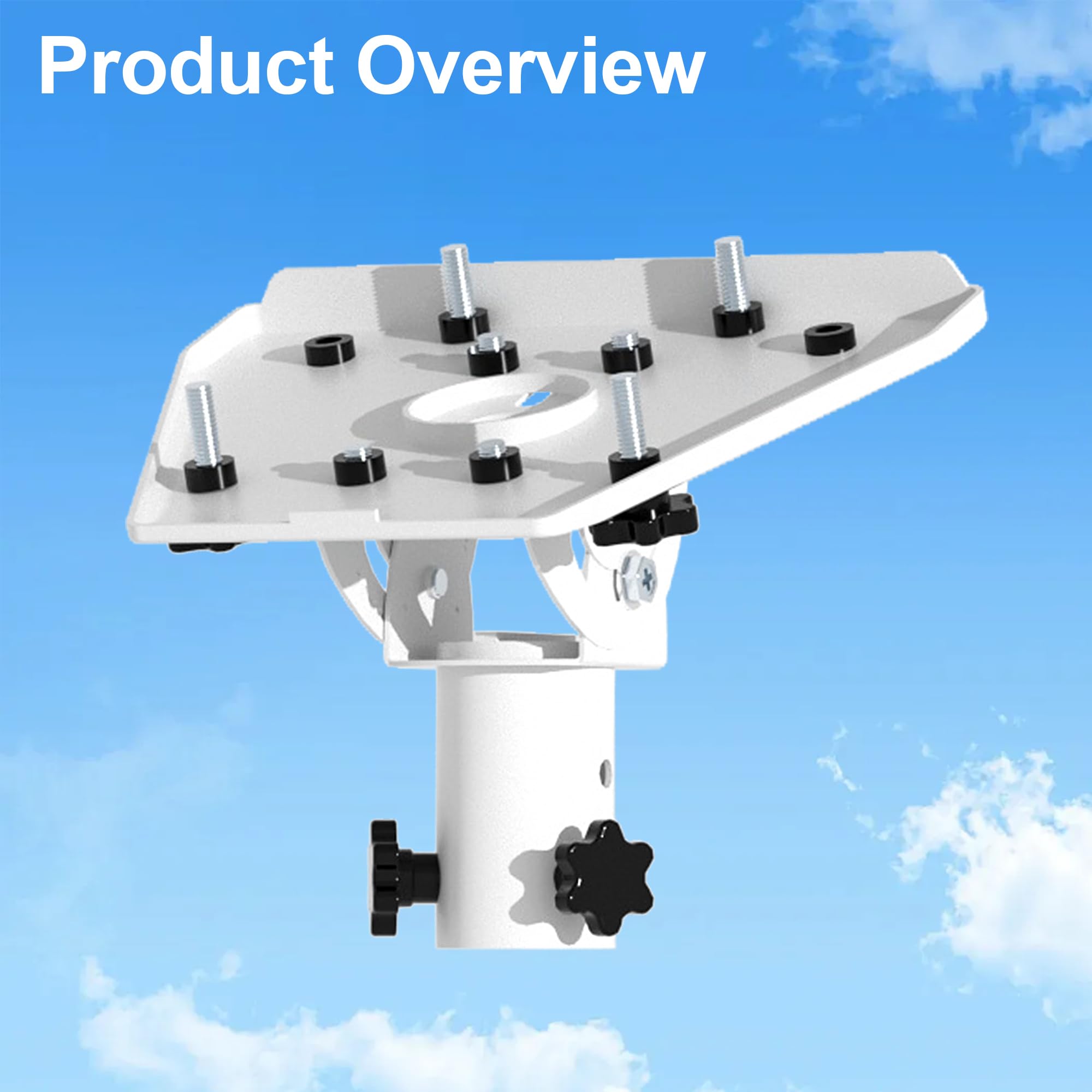 Soporte Starlink Gen 3, Montaje de Techo de Acero Inoxidable con Adaptador de Tubería Ajustable Gen3, Kit de Montaje Starlink Internet Satelital para Antena Estándar V3