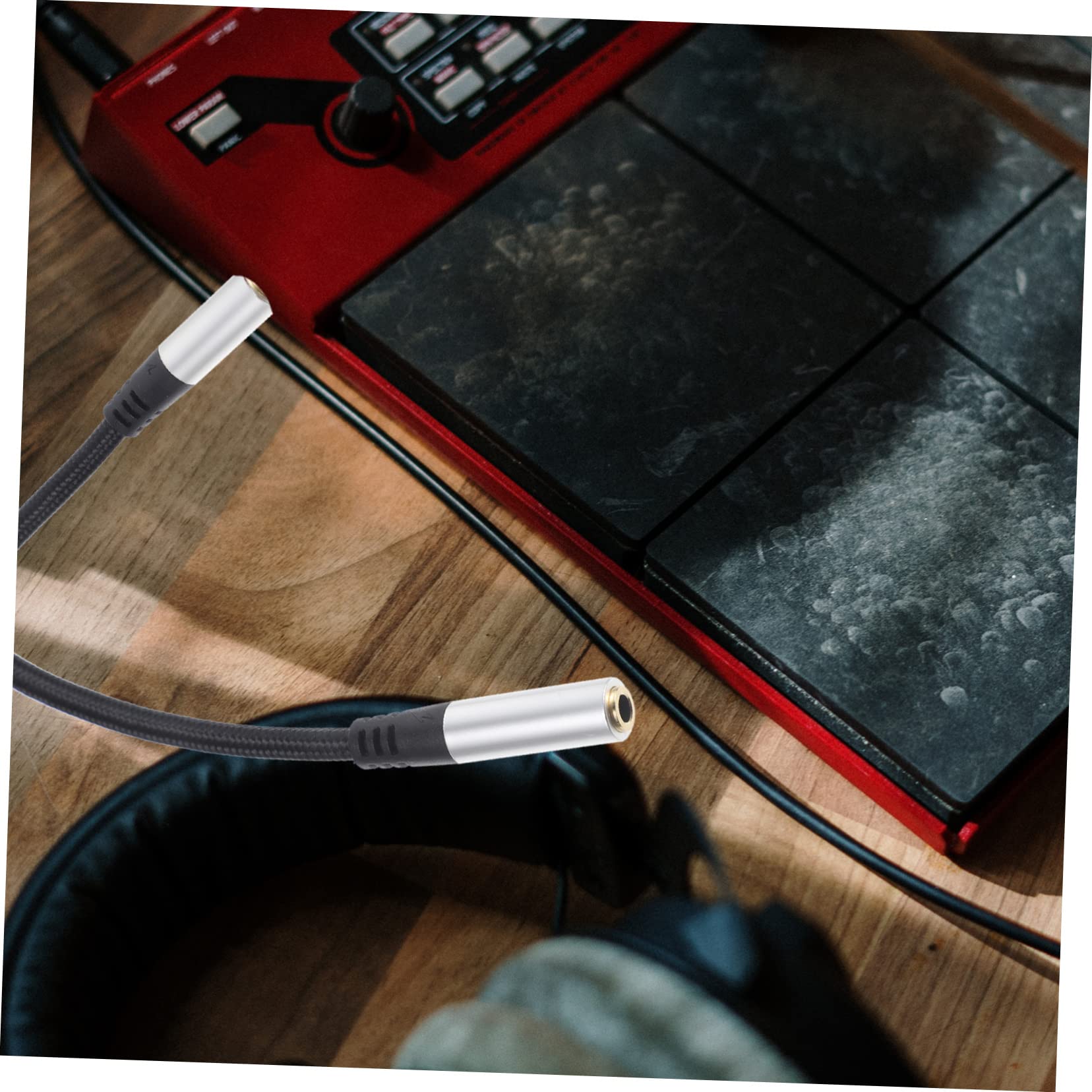Operitacx 5 Piezas Cable de Extensión de Audio de Metros Auriculares Conector Compatible con Móviles Ordenadores y Altavoces Portátiles