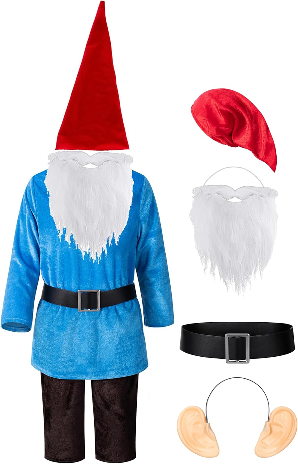 Kids Dwarf Gnome Elf Costume for Boys Fancy Elf Halloween Christmas Cosplay - Image 2