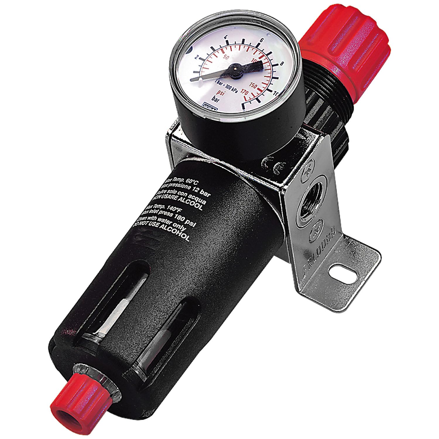 SIP Industrial 1/4"" Filter Regulator with Gauge