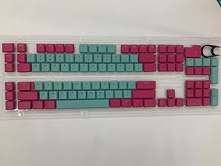 Suitable Logitech G915TKL G915 G815 Keyboard keycaps, 111 Keys. Replacement Keycaps Mechanical Gaming Keyboard… (Pink and Green)