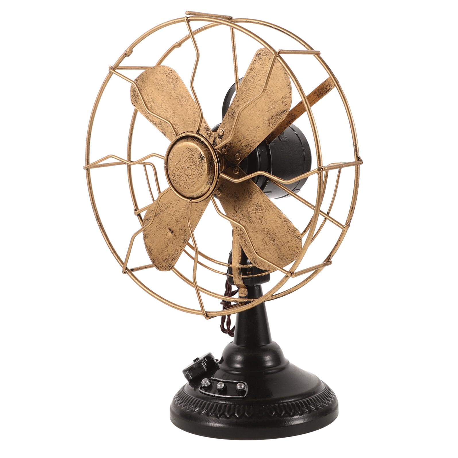 Ventilateur en fer rétro ornement de table vintage pour rompre la monotonie du bureau
