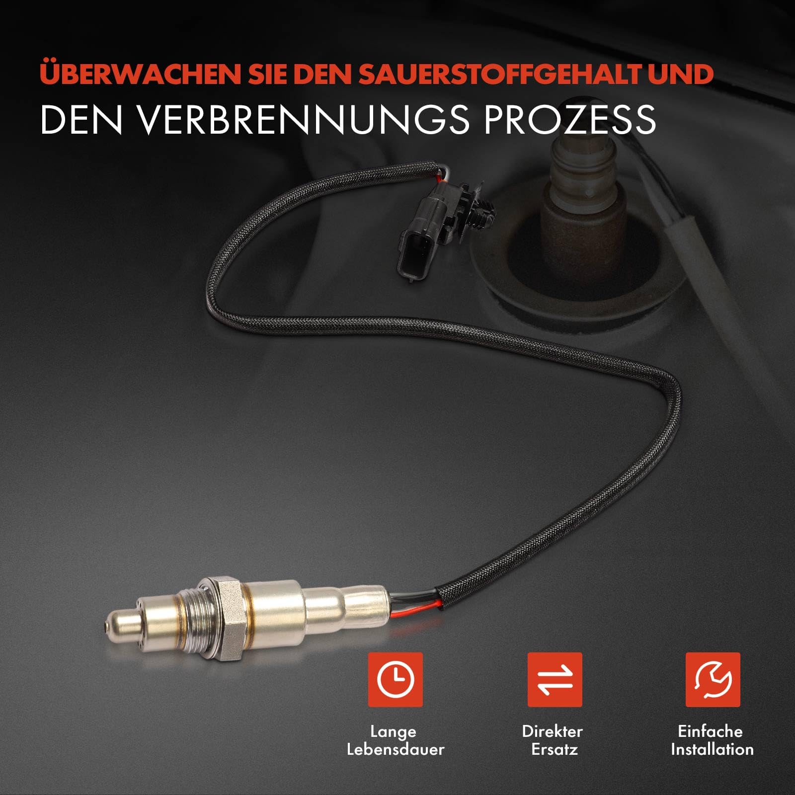 Frankberg Sonda lambda Sonda diagnostica 4-Poli Compatibile con Clio IV BH Fortwo Coupé 453 Twingo III BCA BCM Forfour Compatto 453 Fortwo Cabriolet 453 Replace# 226A41772R
