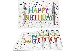Happy Birthday Placemats Adorn Your Table