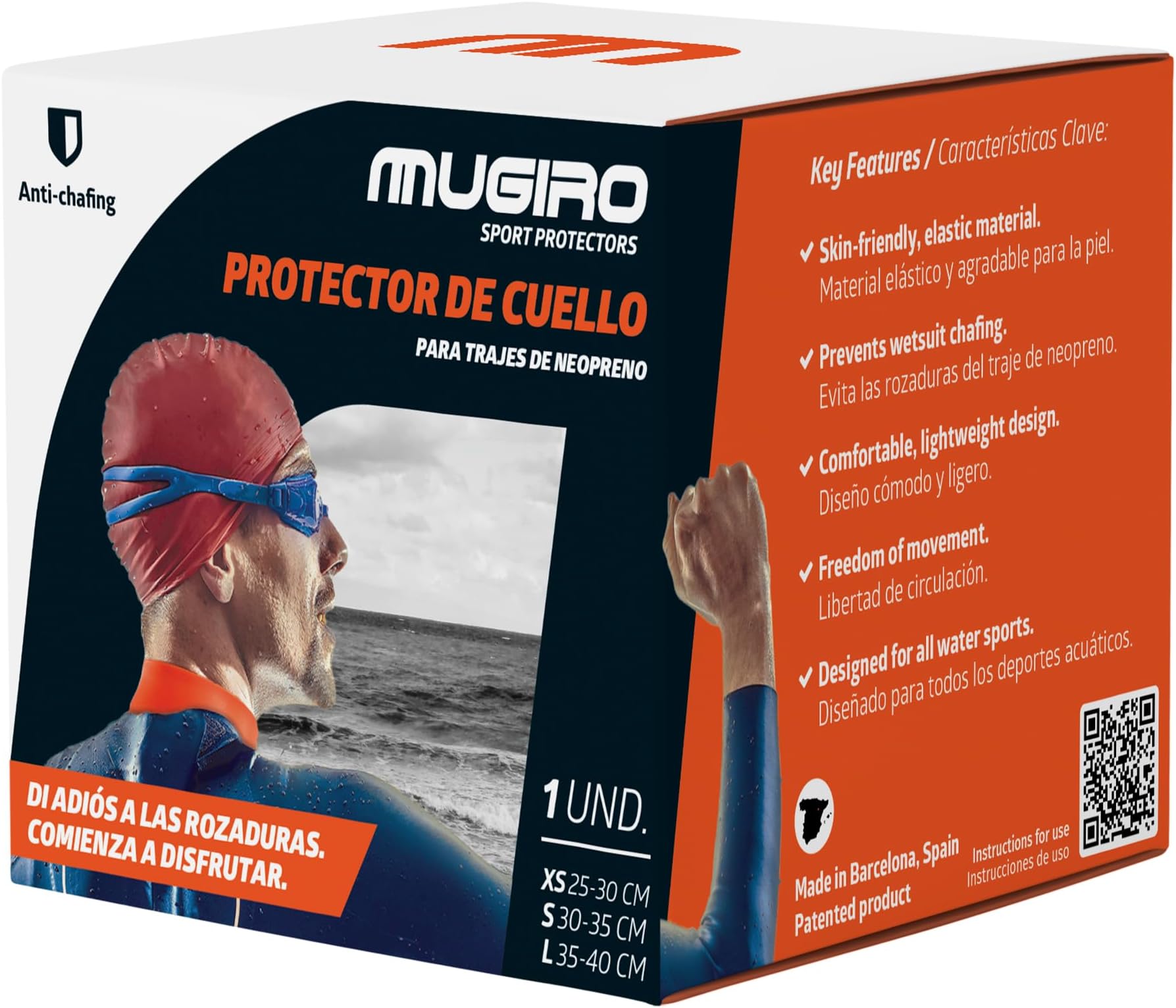 Neoprene Neck Protector Men and Women | Diving, Swimming, Triathlon, Surfing and Paddle Surf Accessories | Compatible Wetsuit Men 5mm Suit Diver | Made in Spain