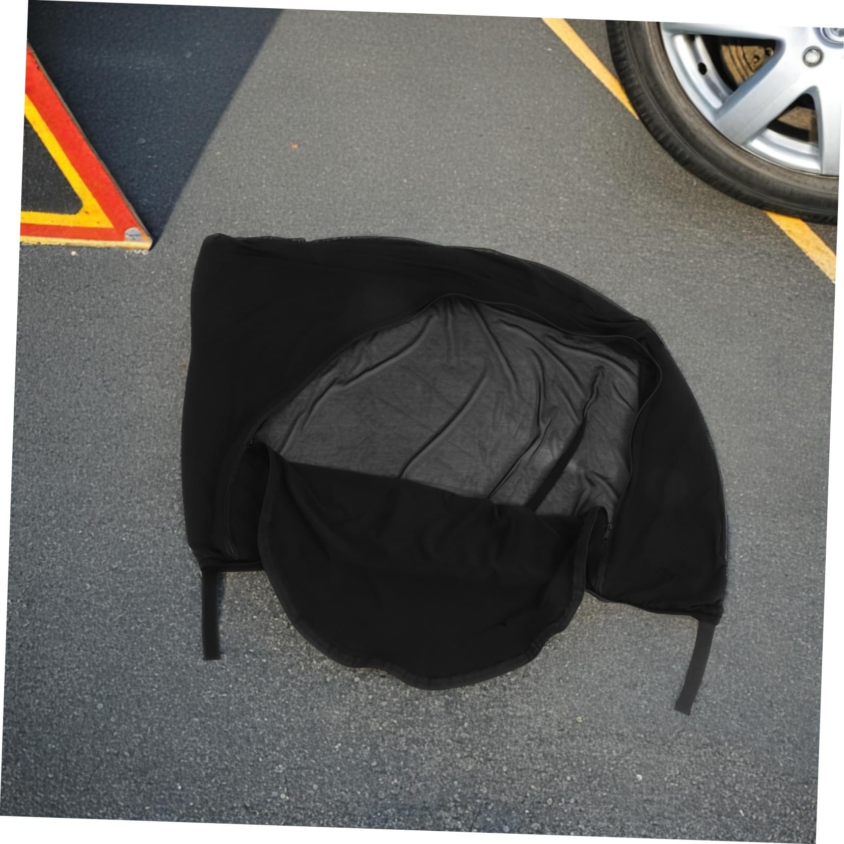 Cortinas para Ventanas Laterales de Coche, 1 Par, Malla Negra
