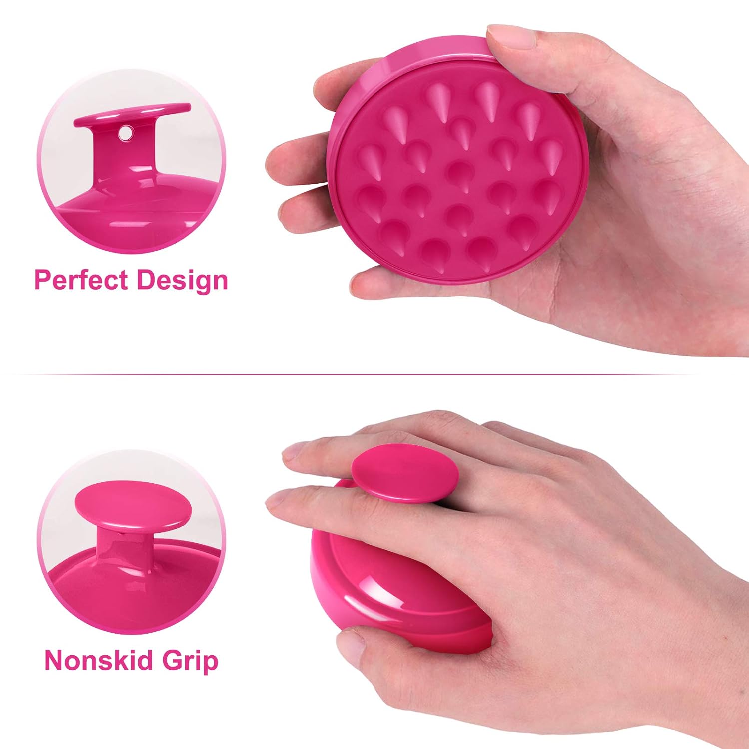 Hair Shampoo Brush, HEETA Scalp Care Hair Brush with Soft Silicone Scalp Massager (Green) : Beauty