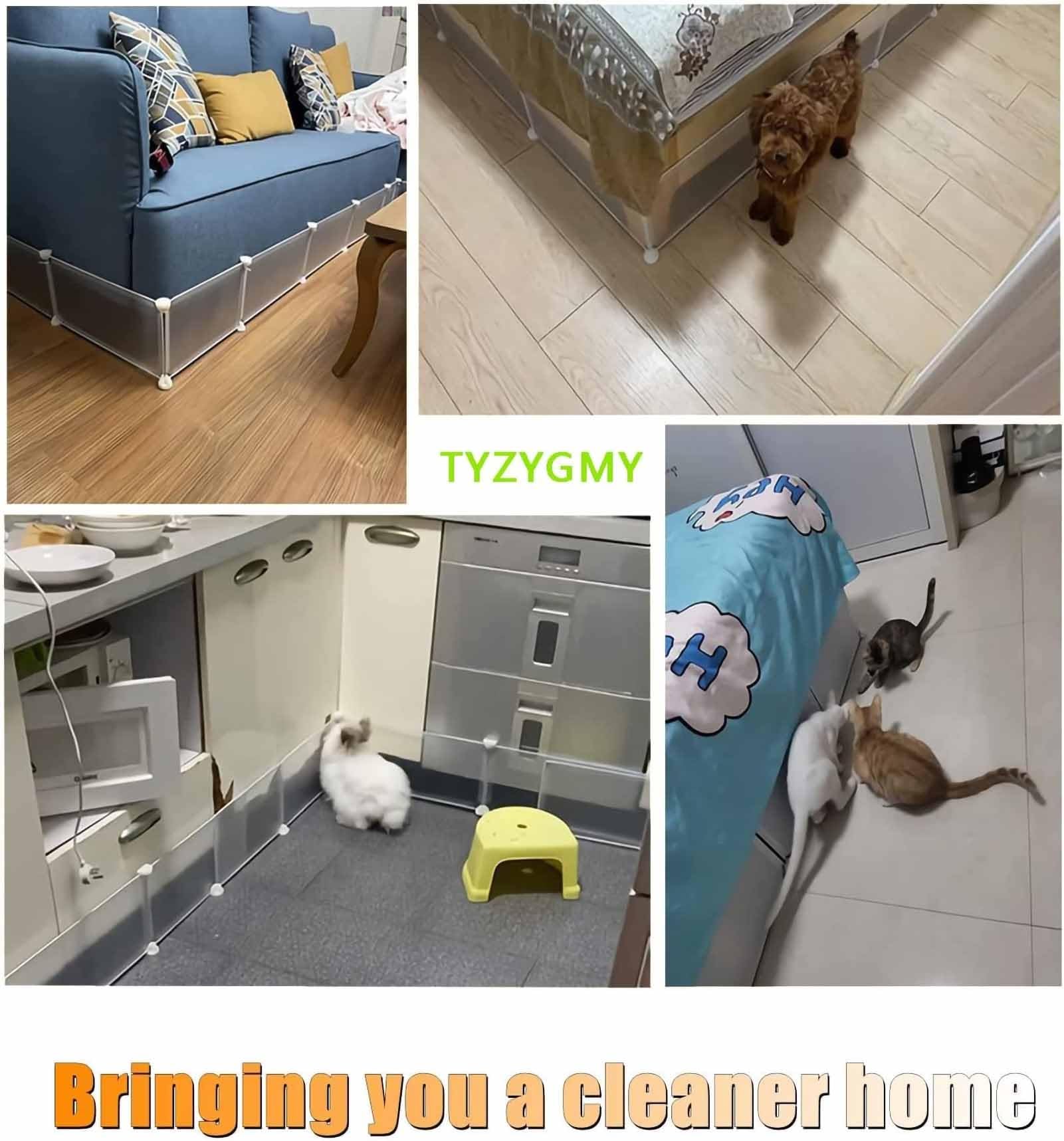 Bloccaggio sotto il letto per cani – impedisce ai giocattoli di tenere cani/gatti lontani da divani letti o mobili, lunghezza 190 cm, altezza 19 cm