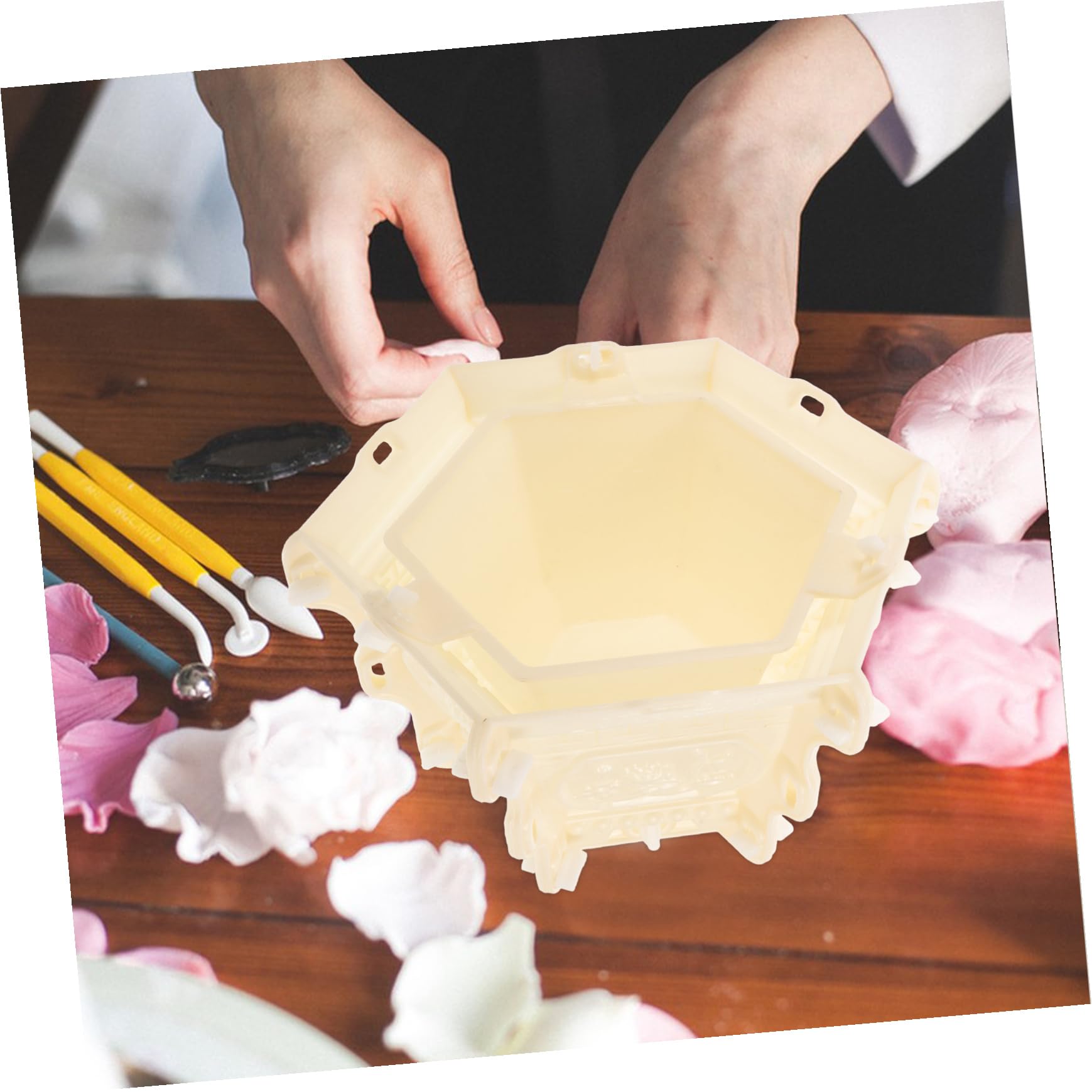 Gruba Plastikowa Forma Do Doniczek Europejskiego Stylu Wielofunkcyjna Forma Do Cementowych Kwiatów i Bonsai Trwała Dekoracyjnych Roślin
