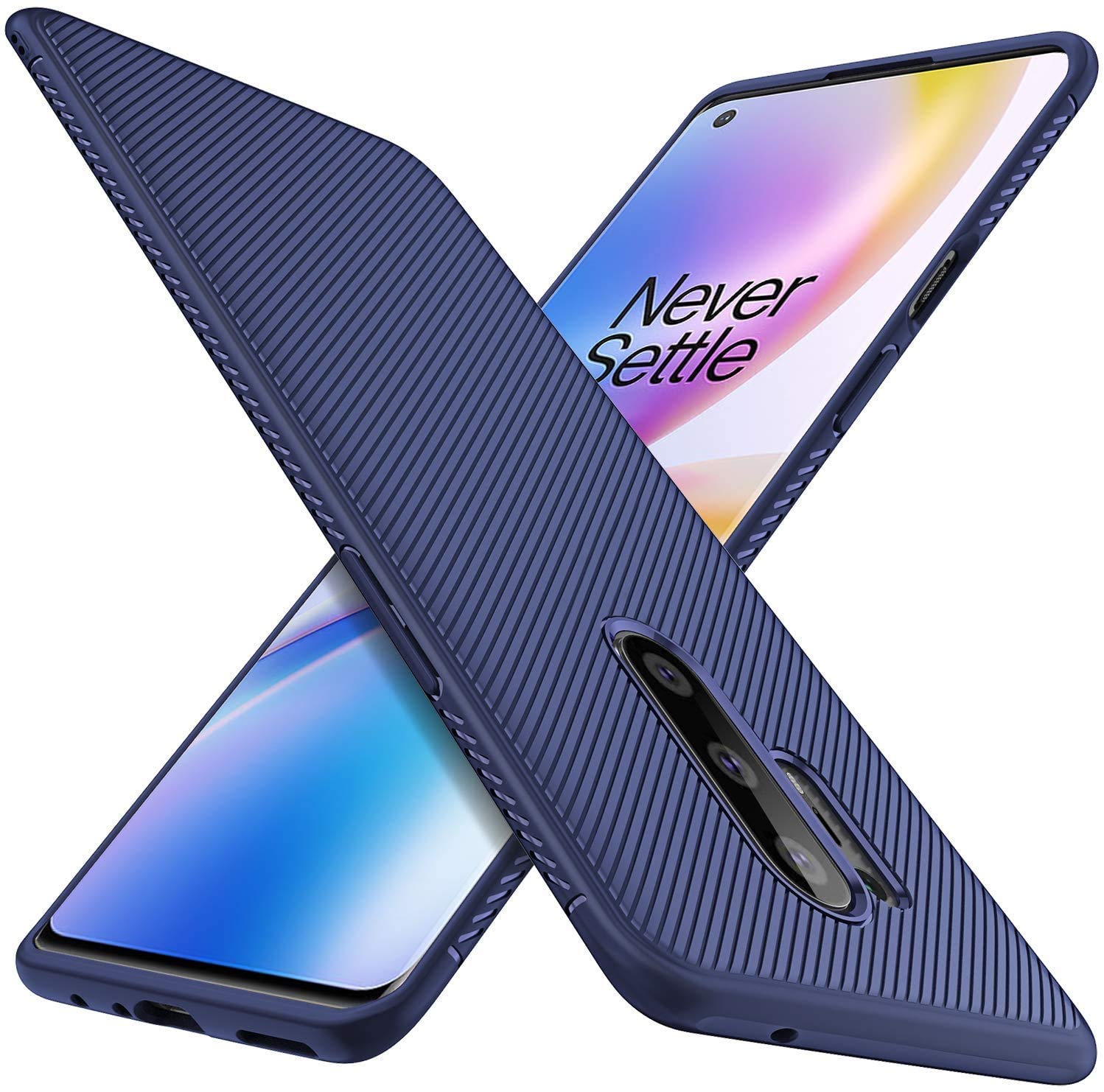 Winble Back Cover for OnePlus 8 Pro Back Cover Case Twill Pattern Oblique Texture Shock Proof Slim Carbon Fiber Silicone Back Cover for OnePlus 8 Pro (Blue) (B0CK4SFJD8) Amazon Price History, Amazon Price Tracker