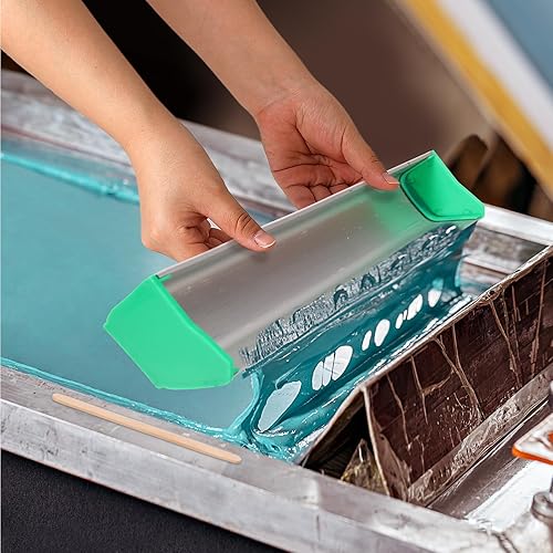 Miniatura 6 de Caydo Recubridor de aluminio de la cucharada de la emulsión de 16 pulgadas con 10 piezas de palillos de mezcla de madera para la impresión de la