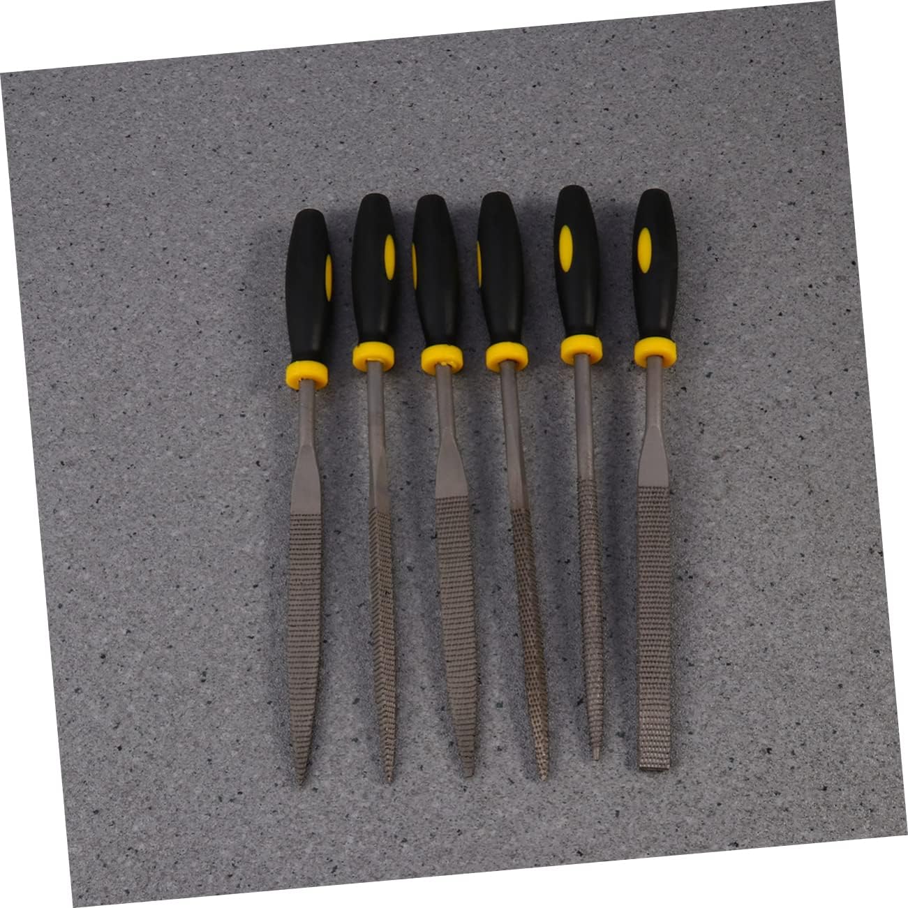 6pcs Mini Wood File Set Wood Rasp Tools Comfortable -skid Handles for Woodworking and Shaping