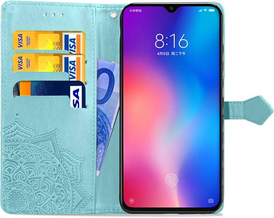 xiaomi mi9 スマートフォン 本体 手帳型ケース2種付属