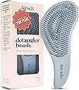 Kitsch Detangler Brush – Gentle Curly Hair Brush with Flexible Bristles for All Hair Types - Wet or Dry | Detangling Hair Brushes for Women & Men, Adults & Kids - Haze Blue