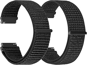 TumCez 18mm 19mm 20mm 22mm 24mm Cinturino per Uomo Donna,Regolabile Sgancio Rapido Cinturini Orologio in Nylon per Samsung/Garmin/Fossil/Amazfit/Huawei Orologio
