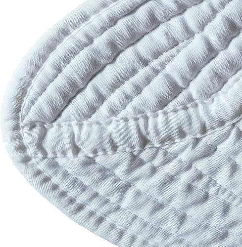 Miniatura 4 de Colcha blanca del bebé de la casa, manta del bebé en relieve del algodón, 36x46inch