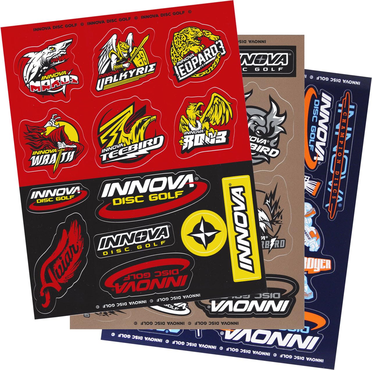 Innova Sticker Sheets Blue/Black/Yellow