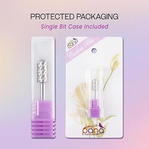 Miniatura 7 de PANA Barril grande liso de 18 pulgadas de tamaño de vástago  plata grano grueso 4X  Broca de acrílico o gel duro de eliminación rápida para manicura