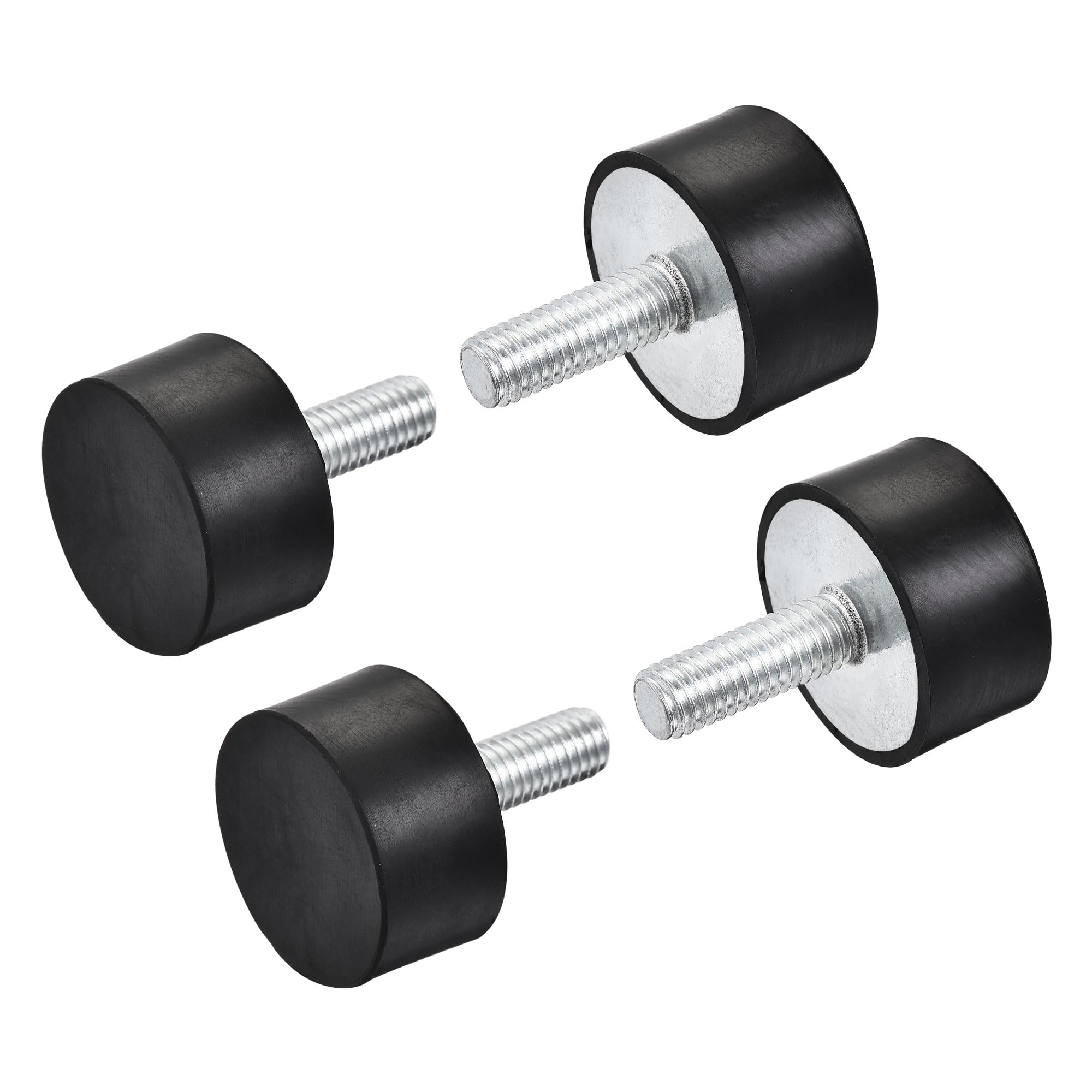 uxcell M8 Rubber Mounts, 4pcs Male Thread Vibration Isolator Shock