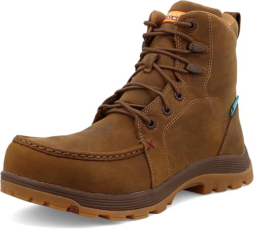 Twisted X Bota de trabajo oblicua con cordones para hombre Nano Composite Toe - Mfswnw1