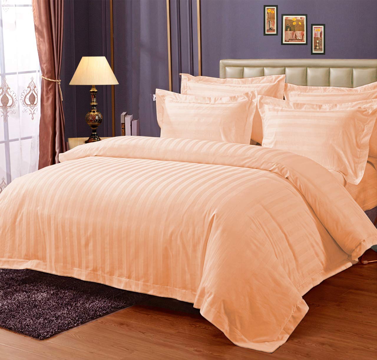 See full amazon price history chart for Enchant Home Pure Cotton Bedsheet | King Size Bedsheet with Two Pillow Covers | Luxury Comfort 250 TC | Cotton Bed Cover with Satin Stripe (Light Orange) Enchant Home Pure Cotton Bedsheet | King Size Bedsheet with Two Pillow Covers | Luxury Comfort 250 TC | Cotton Bed Cover with Satin Stripe (Light Orange) (B08L6MWZFL) Amazon Price History, Amazon Price Tracker