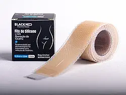 Fita De Silicone Cicatriz Queloide 2,5cmx 1,5m Black Med