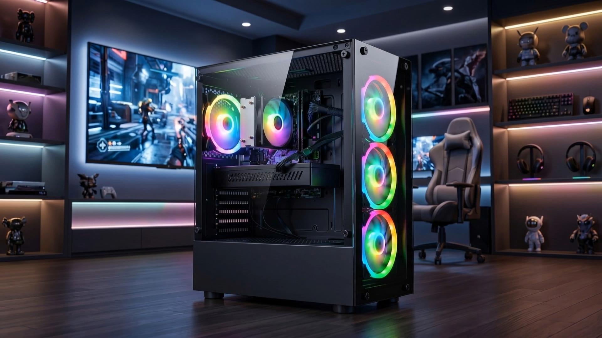 Amazon.com: STGAubron Gaming PC Desktop Computer, AMD Ryzen 5 2600