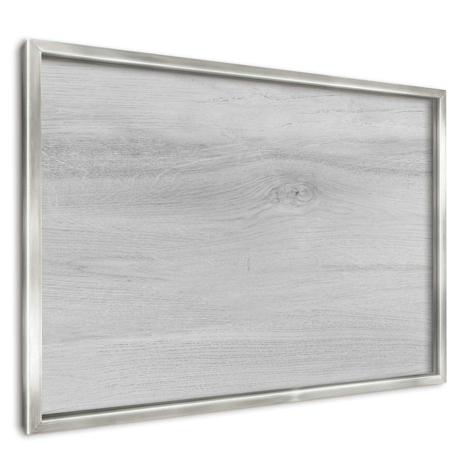 Panel Magnético 60x40 cm | Marco Plateado | Estructura De Madera | Montaje Fácil | Pizarra de Pared | Para Restaurante y Bar | Expositor para Menú, Ofertas del Día