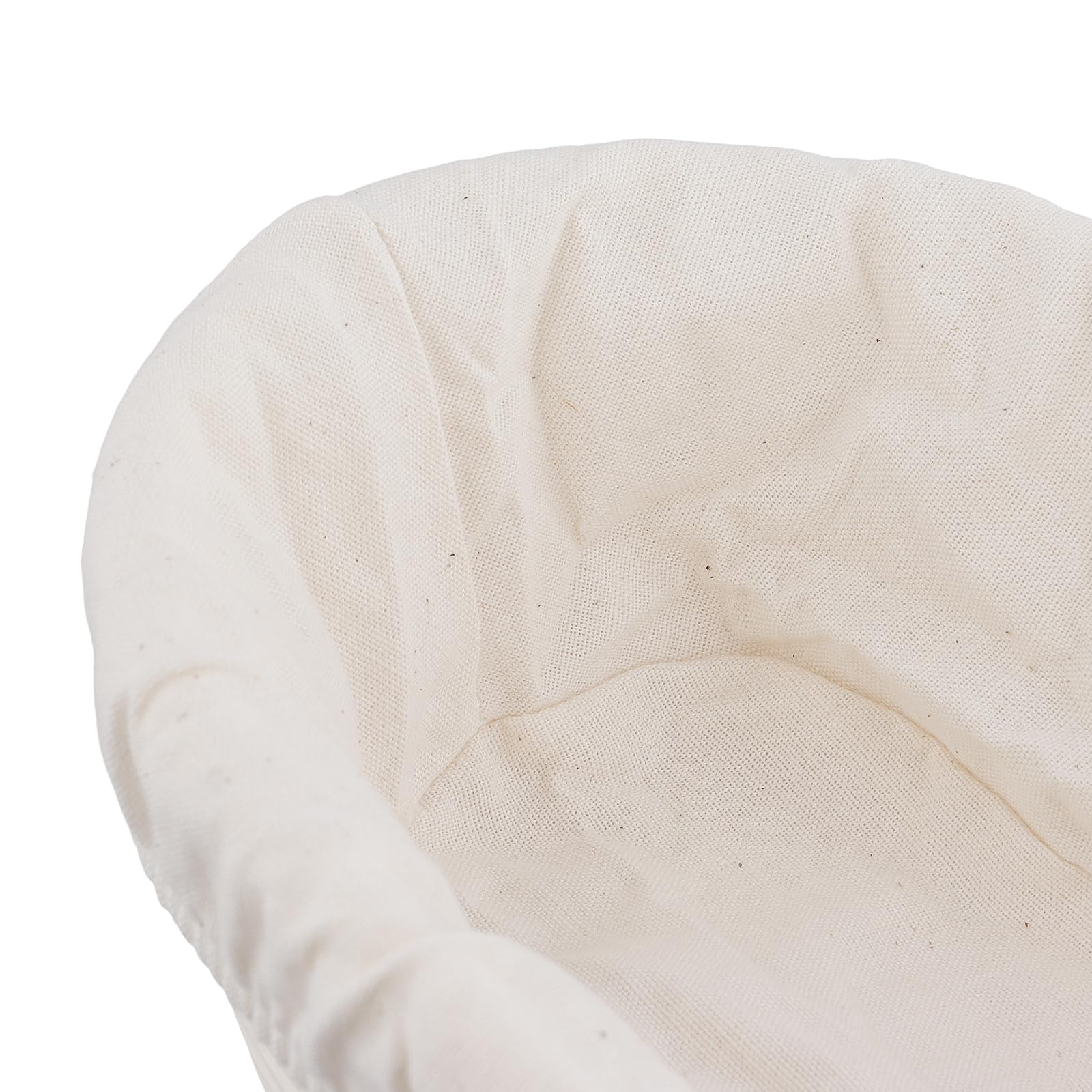 Lot de 2 paniers de fermentation ovales de 25 x 15 x 8 cm avec insert en lin - Corbeille à pain ovale en rotin naturel pour pain fait maison