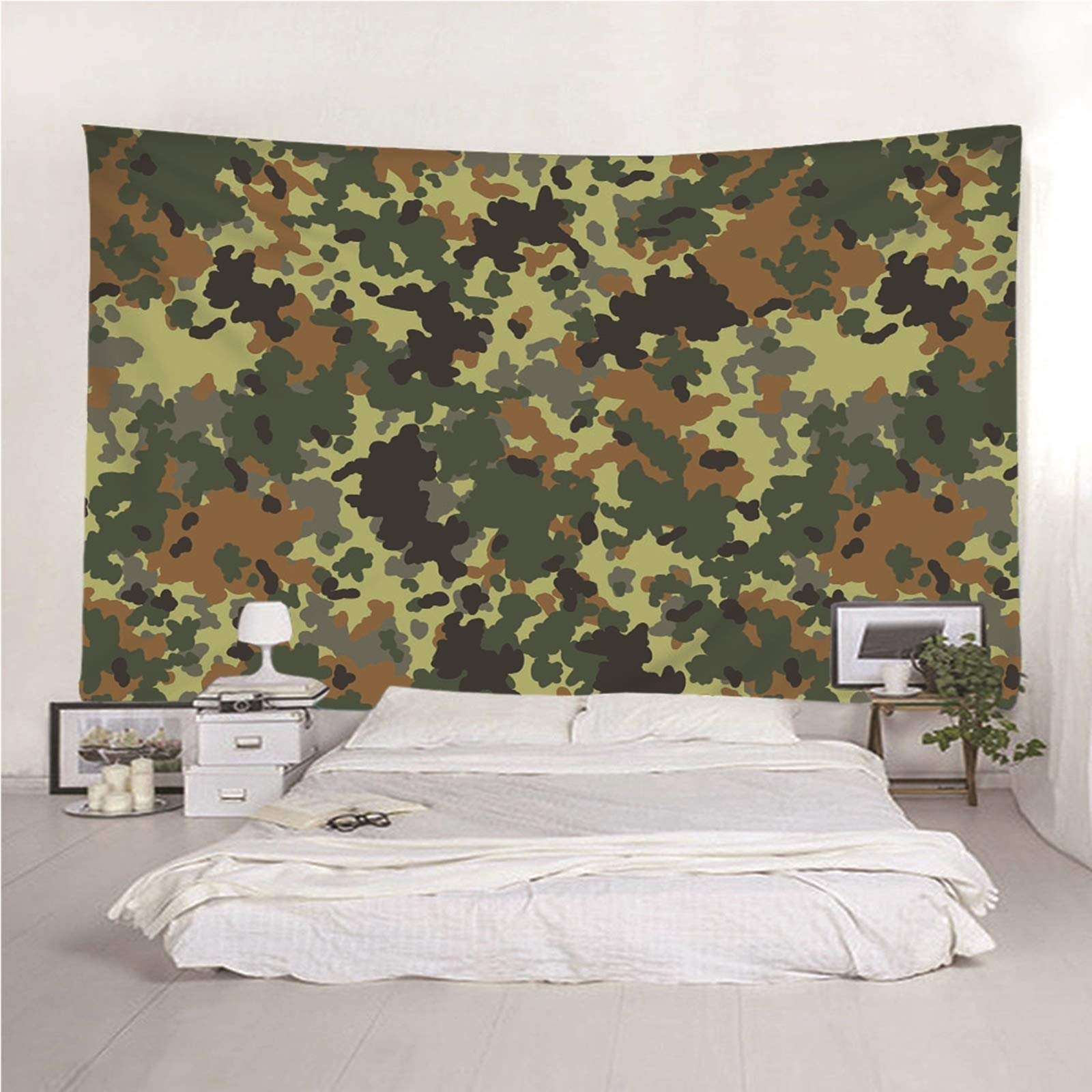 Aeici Tapiz Liso Pared, Tapiz Ventana Camuflaje Tapices De Pared Wall Hanging, Bedsheet(300X260Cm)