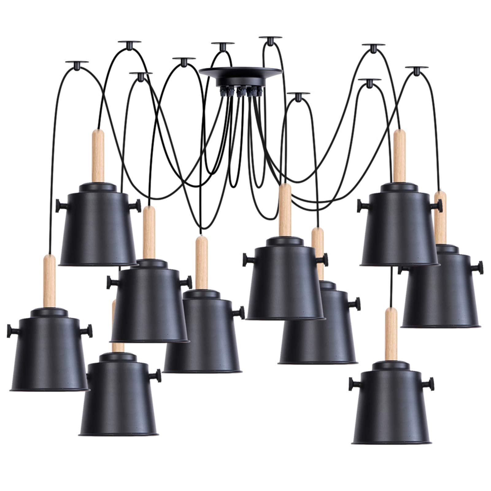 Lustre vintage industriel pour illuminer vos dîners chaleureux en salle à manger moderne