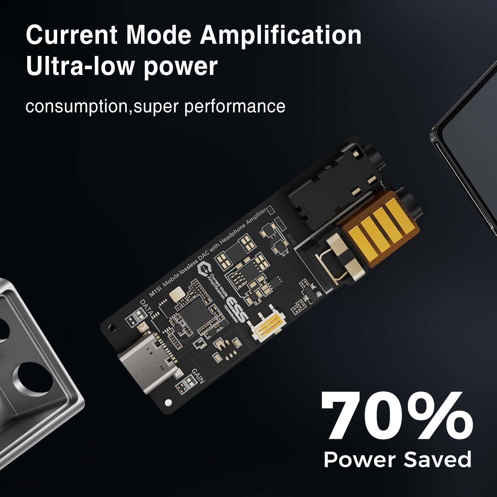 Questyle Amplificatore per cuffie M15i Blues Amplificatore USB C DAC