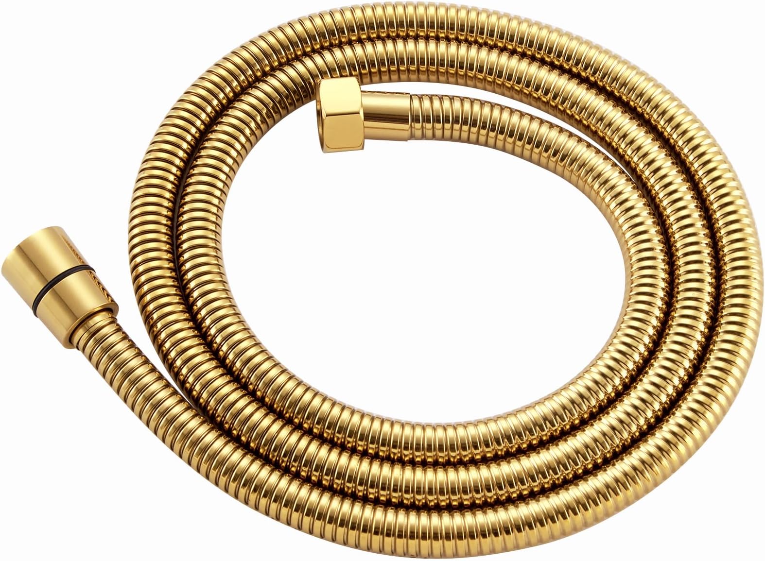 APLusee Titanium Gold Shower Hose, 59-Inch Extra Long Handheld Shower Head Hose Replacement