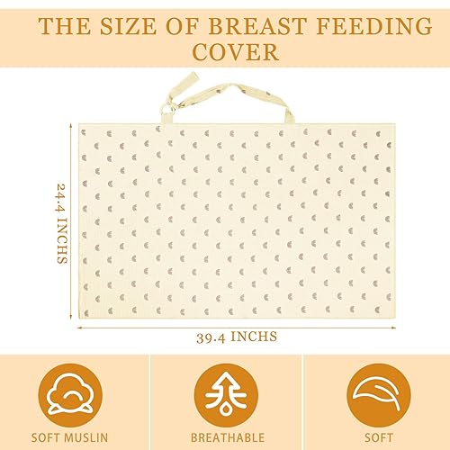 Miniatura 9 de Treela 3 fundas de lactancia multiusos para asiento de automóvil, fundas de lactancia suaves y transpirables para lactancia materna y bombeo, funda