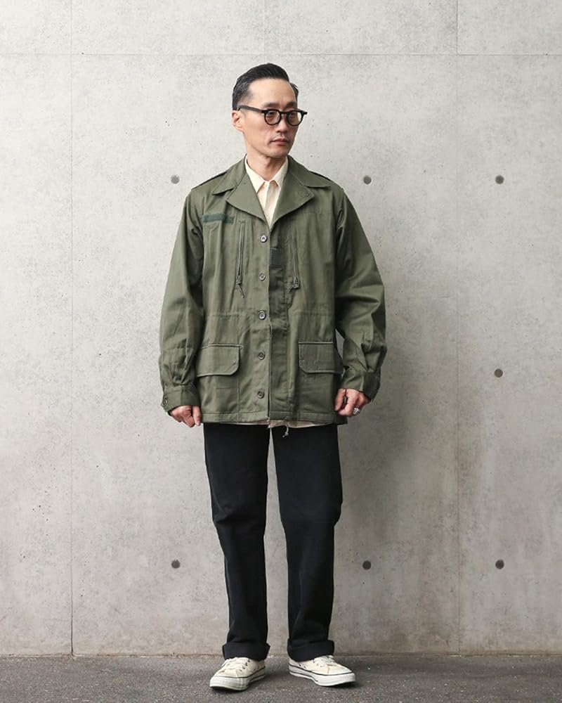 Amazon | 実物 デッドストック フランス軍 M-64 ジャケット フード無し