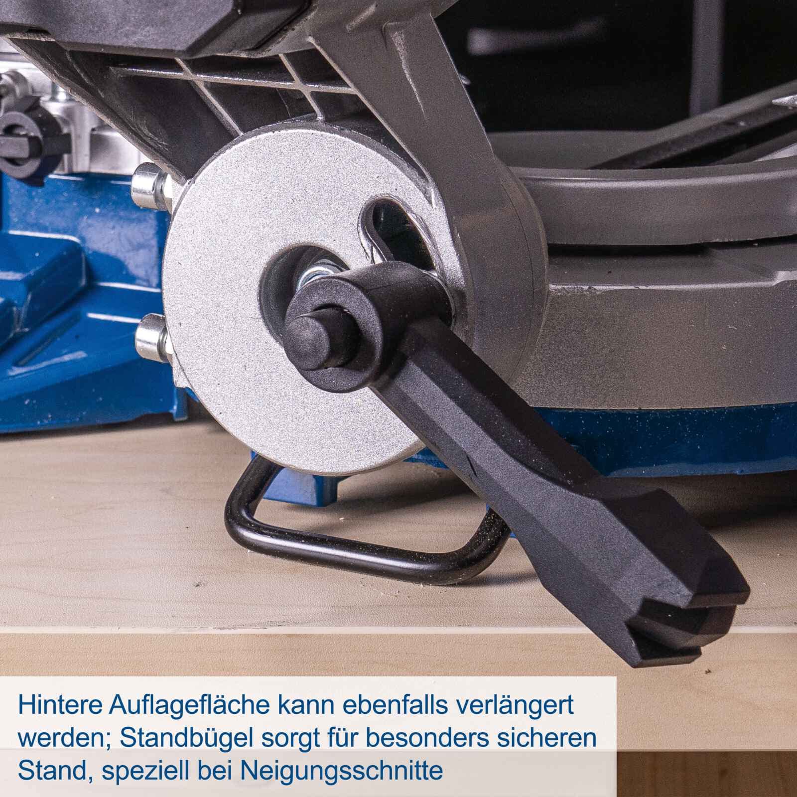 Scheppach Kappsäge HM216SPX | 65mm Schnitthöhe | 340mm Schnittbreite | 2000W | 2x Sägeblatt Ø210mm | Laser | schwenkbarer Sägekopf | Gehrungssäge | Werkstückauflage & Spanner | Kapp-Zug-Gehrungssäge