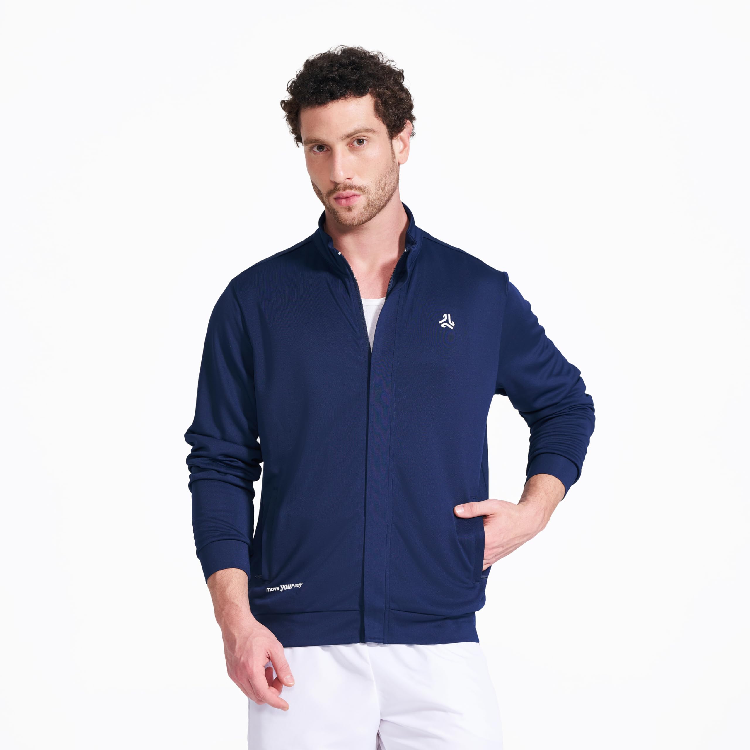 Campus Men Full Zip Dry Fit Track Jacket-image-2